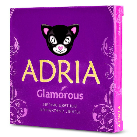 Adria Glamorous 2 линзы (Трехмесячные цветные контактные линзы)